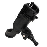 Black fishing rod holder with adjustable clamp