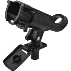 Black plastic fishing rod holder