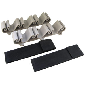 Pole holders and mounting brackets set
