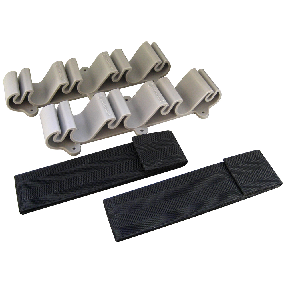 Pole holders and mounting brackets set