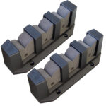Gray knife sharpening tool with multiple slots