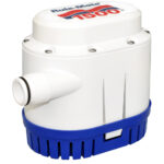 Rule-Mate 1500 bilge pump with blue base