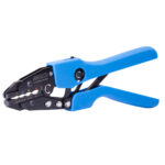 Blue wire crimper tool with adjustable settings