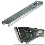 Galvanized steel trailer stake pocket brackets