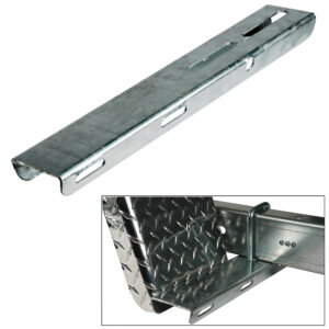 Galvanized steel trailer stake pocket brackets