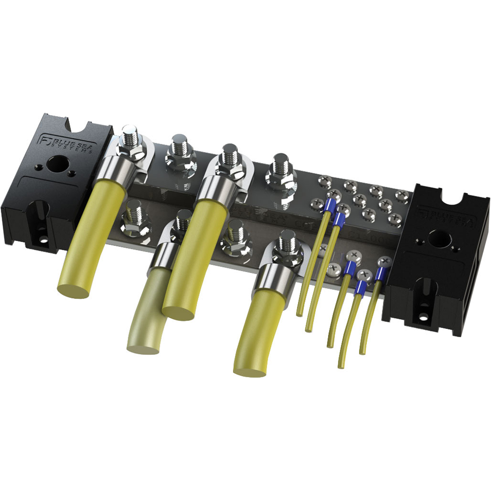 Electrical terminal block with multiple connectors