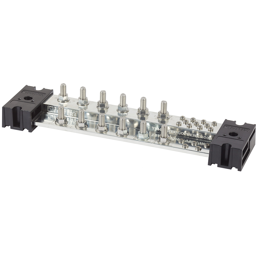 Electrical distribution block with multiple screw terminals