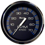 Analog RPM gauge displaying revolutions per minute