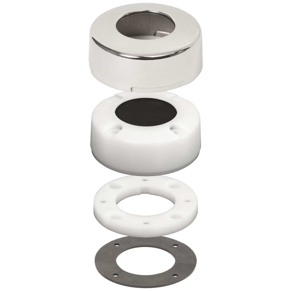 Exploded view of doorstop components.