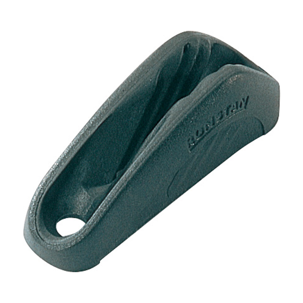Gray plastic cleat for marine applications