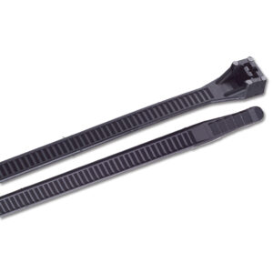 Two black zip ties for cable management.