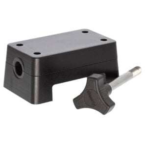 Black marine mount base with adjustable knob
