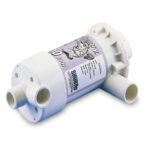 Compact white water filtration pump for boats