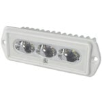 White LED marine light with three bulbs
