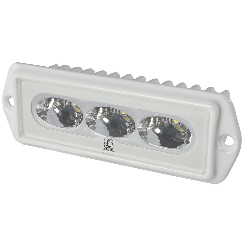 White LED marine light with three bulbs