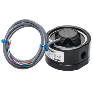 Industrial flow sensor with attached cable