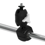 Adjustable clamp on metal rod