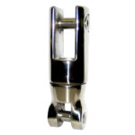 Stainless steel fork toggle for rigging.