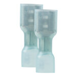 Clear insulated electrical connectors pair