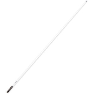White fiberglass antenna with black base