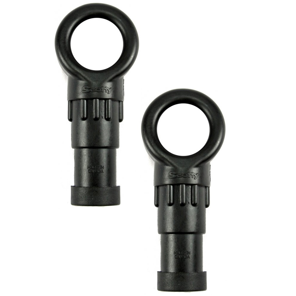 Two black Scotty oar locks for boats