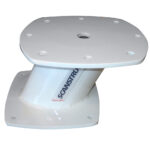 White antenna mount with Scanstrut logo