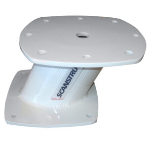 White antenna mount with Scanstrut logo