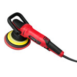 Red electric dual-action car polisher tool