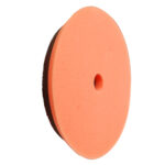 Orange foam polishing pad with center hole.