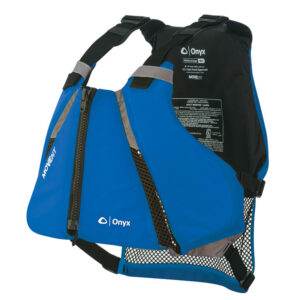 Blue Onyx life jacket with adjustable straps