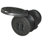 Dual USB charger with cover, Blue Sea Systems
