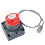 Red battery switch with connector cable