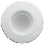 Round white recessed ceiling light fixture