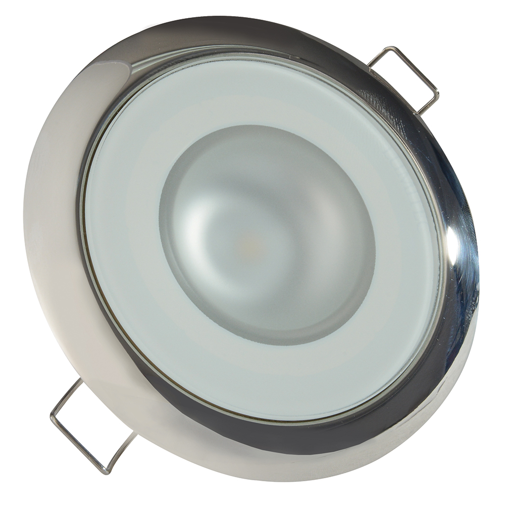 Round recessed LED ceiling light fixture