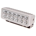 Rectangular LED light with multiple bulbs, white casing.