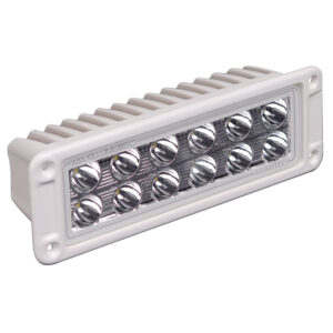 White LED light bar with multiple bulbs