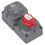 BEP DVSR battery relay switch, gray and red