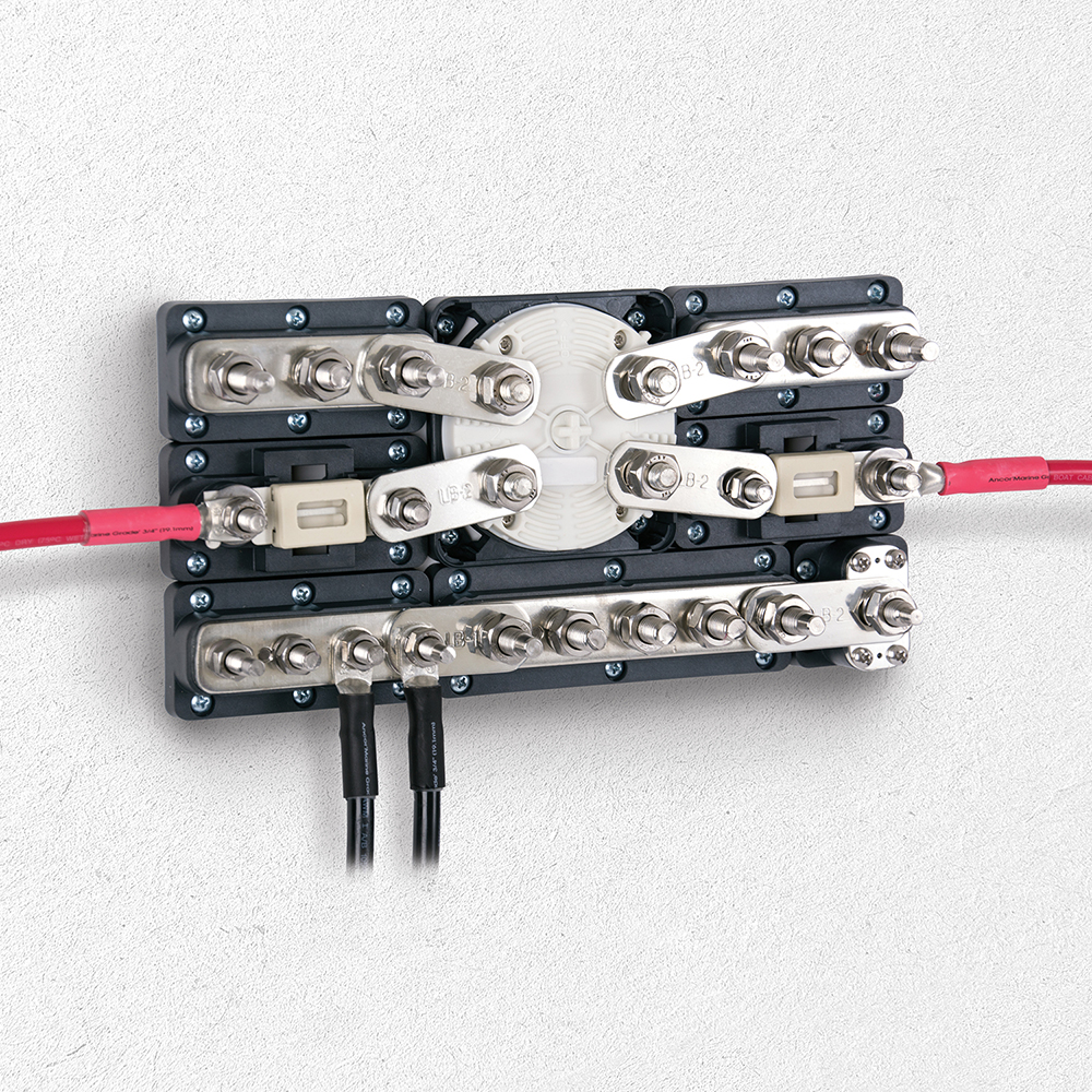 Electrical components with multiple connectors and wiring.
