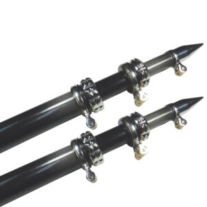 Carbon fiber speargun barrels with metal fittings