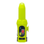 Bright yellow emergency rescue locator beacon device