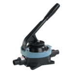 Manual hand pump with handle and valves