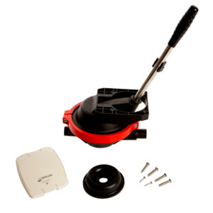 Manual bilge pump with installation kit.
