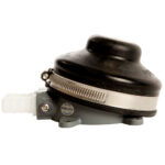 Fuel pressure regulator with metal clamp