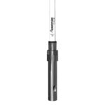 Shakespeare Pl-Push VHF antenna on white background.