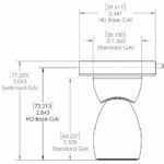 Technical diagram of mechanical component dimensions.