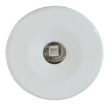 Round white ceiling LED light fixture