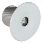 LED pool light with round white cover