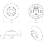 Technical drawing of circular metal component with dimensions.