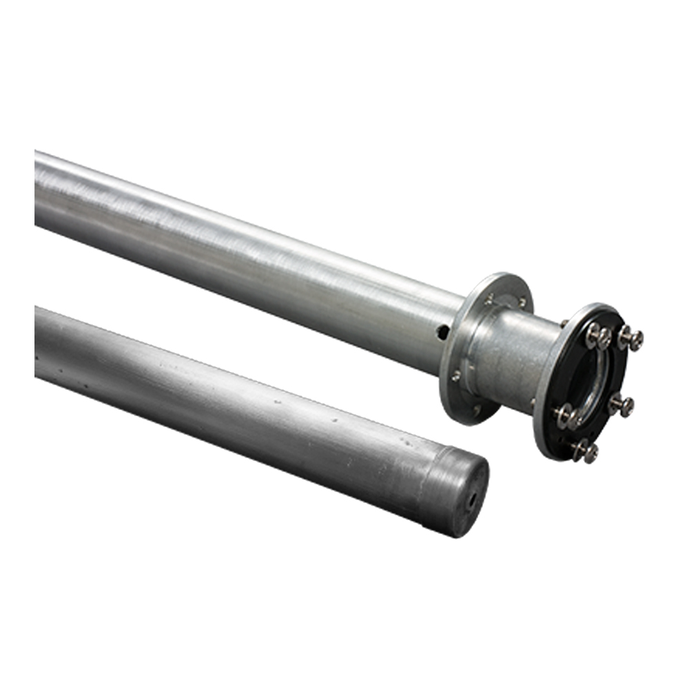 Industrial metal pipes with flanged ends