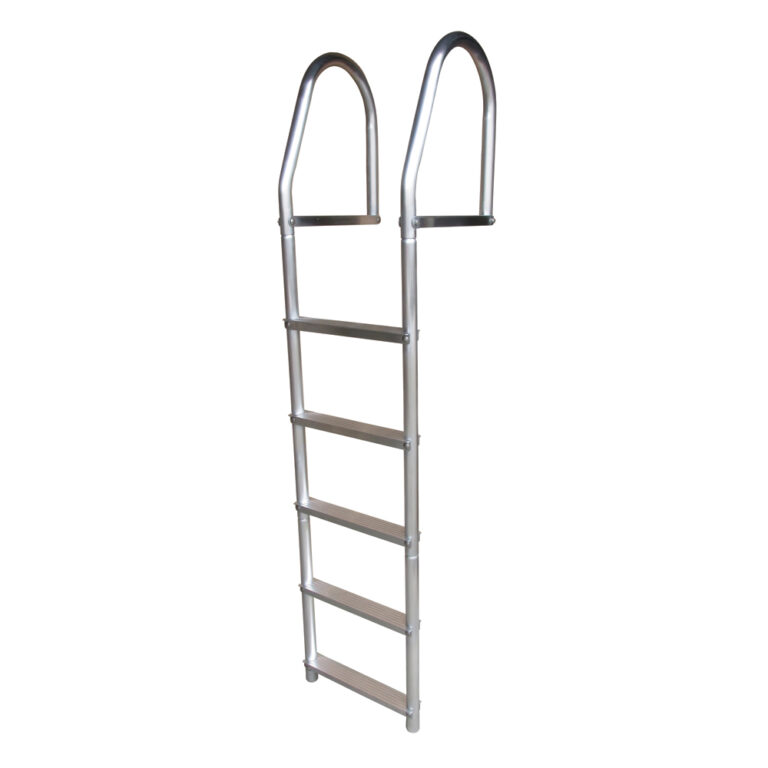 Stainless steel pool ladder with five rungs